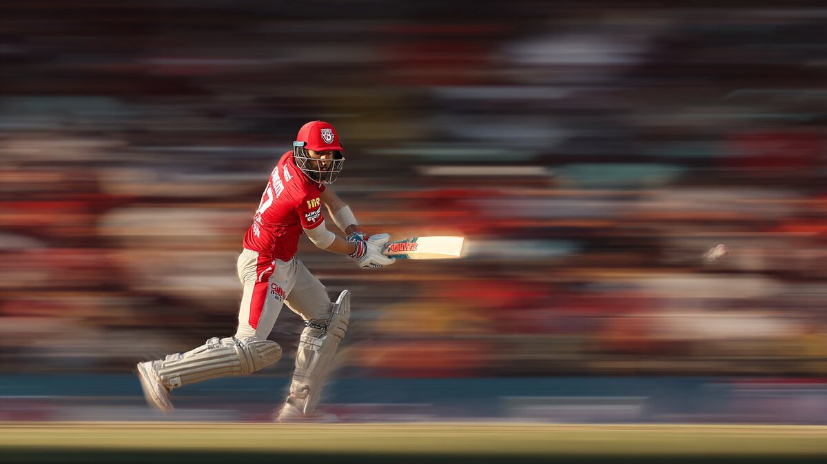 Professional IPL cricket match in action - high-quality sports photography